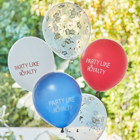 Image of Coronation Party Latex Balloons
