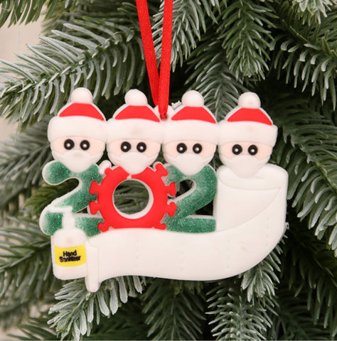 Image of 202? Covid Christmas Clay Rubber Ornament