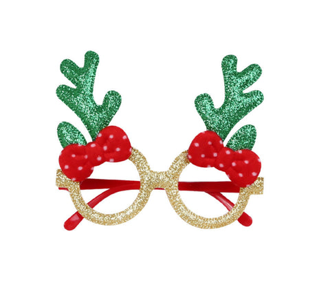 Image of Christmas Glasses Anklets with Bow