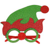 Christmas Glasses With Elf Hat and Nose