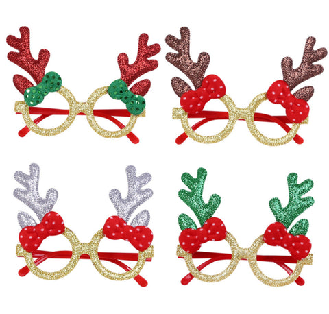 Image of Christmas Glasses Anklets with Bow