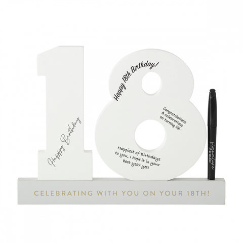 Image of 18th Wooden Signature Number