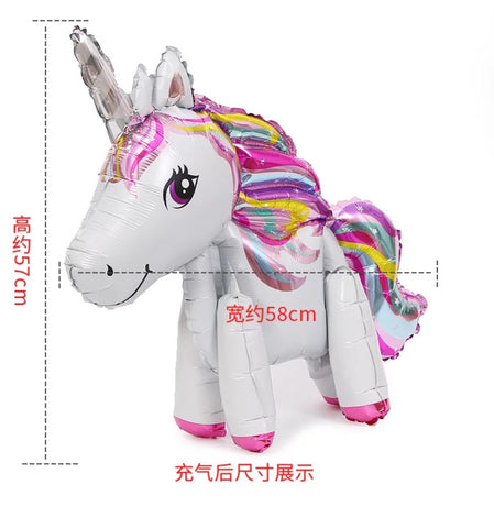 Image of 3D Unicorn Foil Balloon