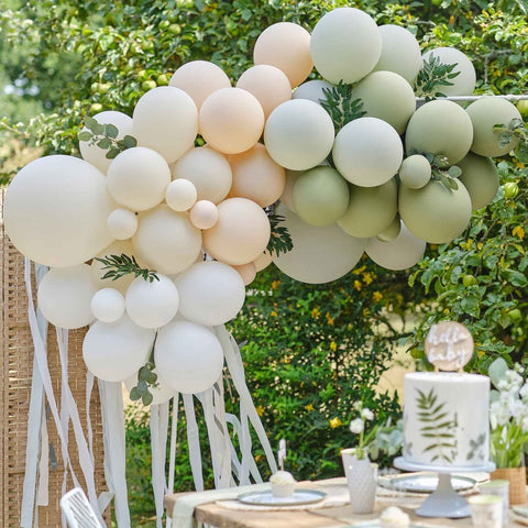 Image of DIY Balloon Garland/Arch Botanical Baby