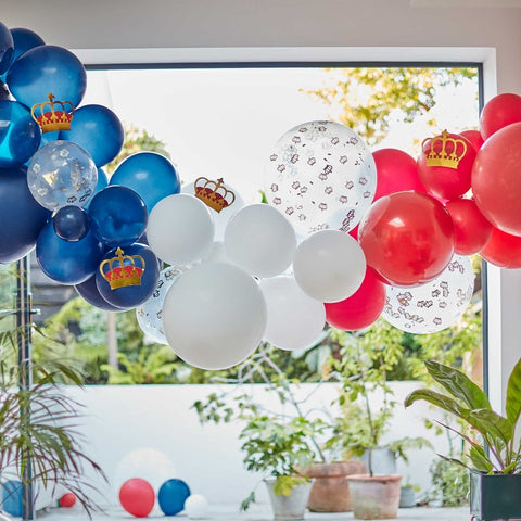 Image of Coronation Party Balloon Arch/ Garland Decoration