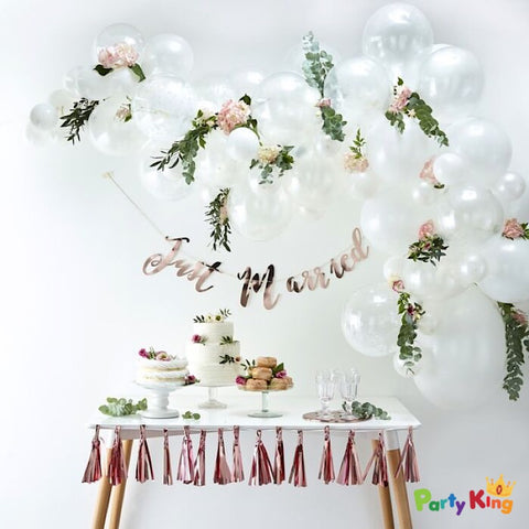 Image of Balloon Garland Arch White