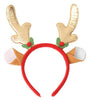 Christmas Headband Gold Anklets and Holly