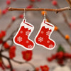 Christmas Ornaments Santa Shoes Earrings