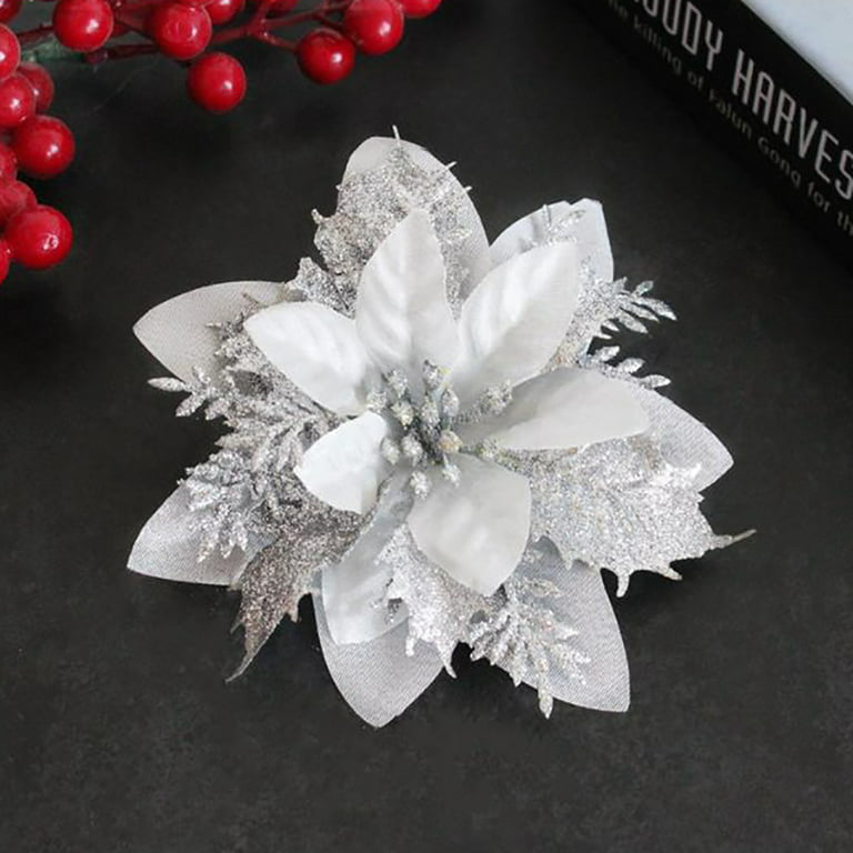 Artificial Christmas Flowers Poinsettias