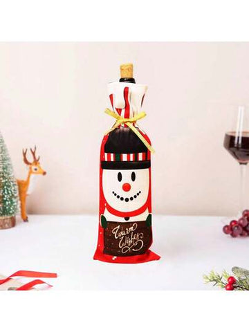 Image of Snowman Wine Bottle Cover