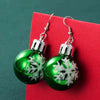 Christmas Balls Red And Green Christmas Light Bulb Earrings