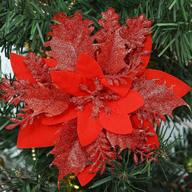 Artificial Christmas Flower Red Poinsettia