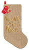 Christmas Stocking Naughty is The New Nice Decoration