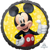 Mickey Mouse Forever Black Round Foil Balloon
