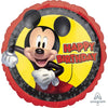 Mickey Mouse Forever Happy Birthday Round Foil Balloon