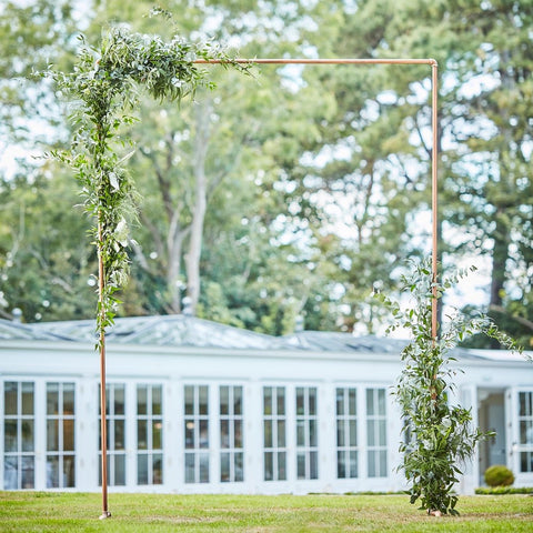 Image of Botanical Wedding Backdrop Copper Frame