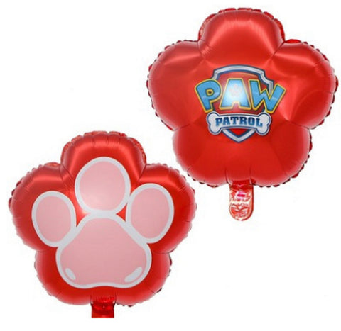 Image of Paw Patrol Paw Blue or Red Foil Balloon