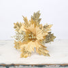 Artificial Christmas Flower Yellow Poinsettia