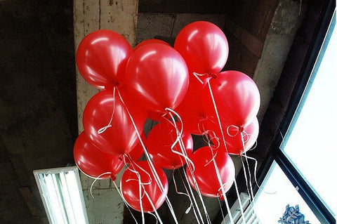 Pearl Red Colour Balloons 10” 15pc