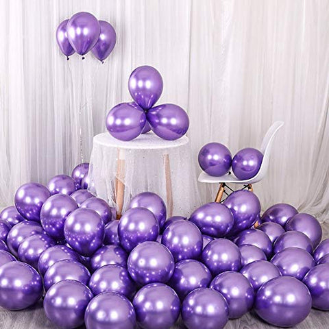 Chrome Purple Colour balloon 5” 15pc