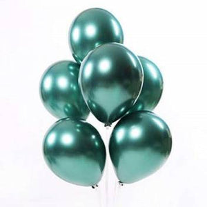 Chrome Green Colour Balloon 10” 8pc