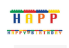 Block Party Banner Jointed Happy Birthday