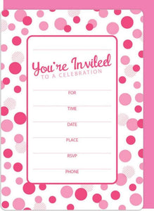 Invitation Set - Light Pink Dot