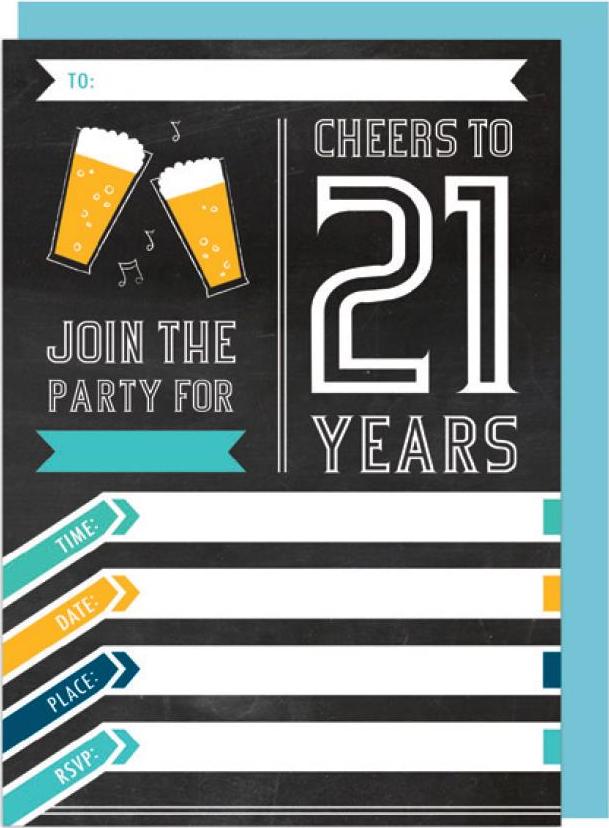 Invitation Set - 21st Beer