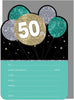 Invitation Set - 50th Birthday Balloon