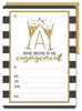 Invitation Set - Champagne Glass Engagement