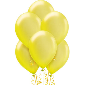Pearl Yellow Colour Balloons 10” 15pc