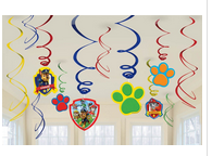 Paw Patrol Hanging Swirl Decorations