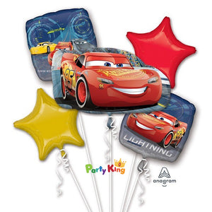 Cars Lightning McQueen Foil Balloon Bouquet
