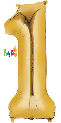 Foil Number Balloon Gold No.1