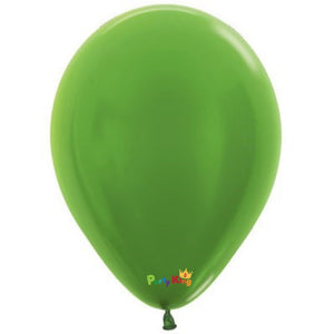 Sempertex Metallic Lime Green 11” Latex Balloon