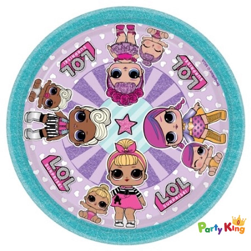 LOL Surprise 17cm Round Paper Lunch Plates
