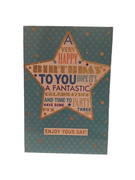 A Very Happy Birthday To You Star Blue