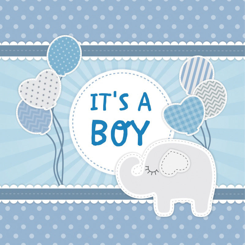Baby Shower Backdrop - It’s A Boy