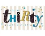 Thirty Happy Birthday Card