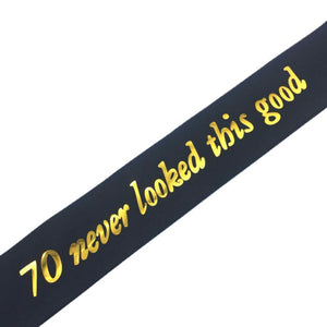 70th Never Looked This Good Black Gold
