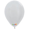 Sempertex Satin Pearl Silver 5” Latex Balloon