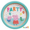 Peppa Pig Confetti Party 23cm Paper Dinner Plates