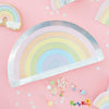 Pastel Party Rainbow Paper Plates