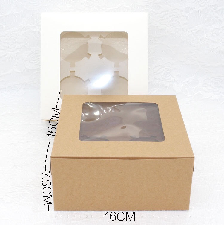 4 Holder Cupcake Box