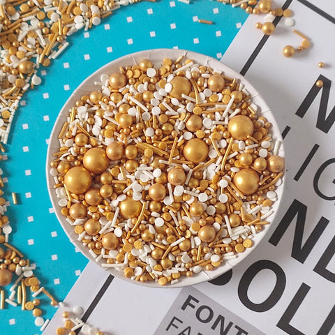 Classic Gold Cake Decoration Edible Sprinkles