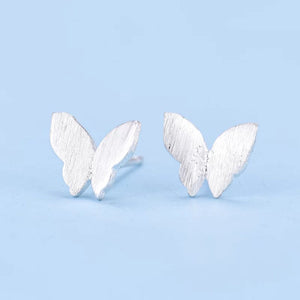 925 Silver Ear Stud Solid Butterfly