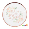 Baby In Bloom 24cm Paper Plates Foiled