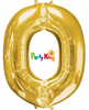 Gold Letter “O” Foil Balloon 16”(35cm)