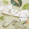 Botanical Hen Party Gold Foiled Bride To Be Sash
