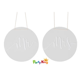 A Touch Of Pampas Chair Sign Mr And Mrs Acrylic